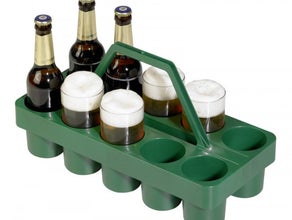 Bierglasträger Kunststoff - 10 Gläser- grün