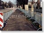 Absperrzaun, Absperrgitter, Drängelgitterer, Baugitter, Bauzaun