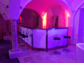 Mobile Bar Theke 450 cm in weiß