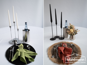 Elegante Kerzenständer - Weiß, Schwarz, Gold, Roségold, Silber und Kupfer - Hochzeit - Dekoration - Versand
