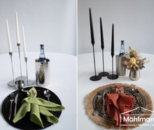 Elegante Kerzenständer - Weiß, Schwarz, Gold, Roségold, Silber und Kupfer - Hochzeit - Dekoration - Versand
