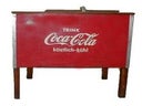 Coca Cola Kühltruhe, Kühlbox, Kühlschrank, Mobil, Antik