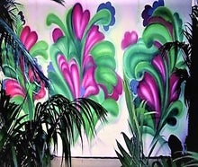 70er Jahre - Kulisse, Event - Dekoration - Flower Power - Graffiti