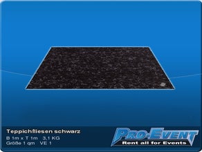 Teppichfliesen schwarz