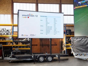 LED-Mobil/-Anhänger 11m² mit 4,50 x 2,50m großer hochauflösender 3,9mm PP LEDitgo LED-Wand - ideal für Public Viewing