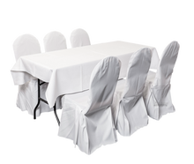 Dinnerset 6P. gerade / Husse Tisch Stuhl