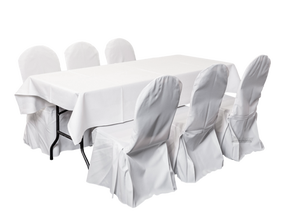Dinnerset 6P. gerade / Husse Tisch Stuhl