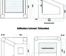 aufblas. Leinwand mieten – Projektionsleinwand, Beamerleinwand, Videoleinwand, Präsentationsleinwand