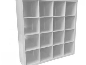 Regal "Cube" 4x4 Fächer - mit Rückwand