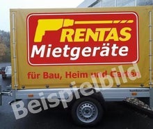 Anhänger mit Plane, zul. GG 750 kg, Nutzlast max. 540 kg, Ladefläche 2,50 x 1,26 x 1,60 m