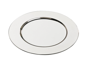 Platzteller Ø 31 cm Edelstahl, hochglanzpoliert, Rand eingerollt