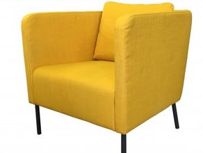 Sessel, retro, gelb, Lounge, Design
