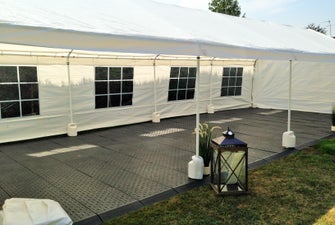Partyzelt - Zelt mit Boden - 3 x 6 Meter - PVC