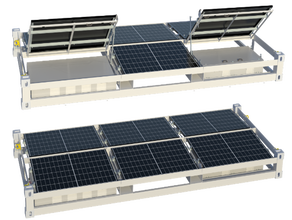 Mobiles Hybrid-Energiesystem | Solar/Diesel mit Batterie | Kraftstoff sparen & emissionsarm arbeiten
