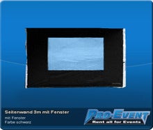 Seitenwand 3m mit Fenster