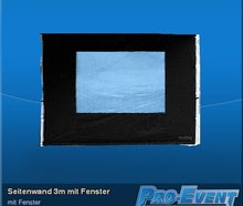 Seitenwand 3m mit Fenster