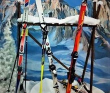 Skiständer, Ski, Alpen, Berge, Schnee