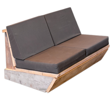 Sitzsäcke - Wood Lounge Möbel Weiß oder Natur aus Echtholz - Lounge Elemente