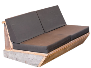 Sitzsäcke - Wood Lounge Möbel Weiß oder Natur aus Echtholz - Lounge Elemente