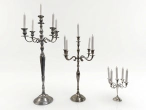Kerzenständer mieten – Edle Kandelaber in Silber & Gold für Ihre Tischdeko