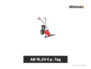 Balkenmäher mieten - ab 15,33 € pro Tag