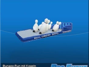 Bungee Run mit Kegeln