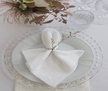 Stoffserviette/ Mundserviette - Musselin - verschiedene Farben - 45x45cm - Hochzeit & Event - Versand