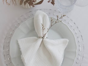 Stoffserviette/ Mundserviette - Musselin - verschiedene Farben - 45x45cm - Hochzeit & Event - Versand