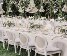 "TOSKANA" Stühle inkl. Sitzkissen für Hochzeiten Crossback Holz chairs Chiavari Tiffany