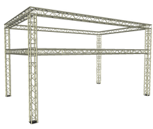 Traversenstand 4 x 8 m mit Aufbau mieten