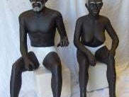Afrika Figuren, Eingeborene, afrikanisch, Wüste, Figur