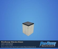 Woodlounge Sitzcube mit Kissen