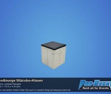 Woodlounge Sitzcube mit Kissen