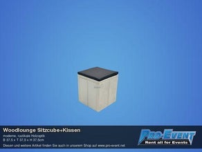 Woodlounge Sitzcube mit Kissen