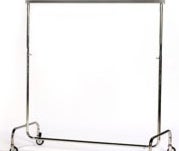 Kleiderständer, chrom, 150-220cm, rollbar