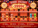 Nostalgie Jahrmarkt für Ihr Firmenevent mieten ! Für ca. 150 Personen ! Popcorn / Zuckerwatte / Mandelstand, Waffelstand, Poffertjes Stand, Slush-Eis Stand, Slush- Cocktailstand erweiterbar mit Karussell, Hüpfburg usw. - Galerie - Bild 1