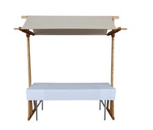 Marktstand -Creme- m. Tisch