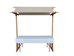 Marktstand -Creme- m. Tisch