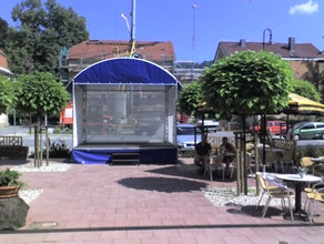 Runddachbühne Bütec inkl. Podest und Bühnendach - für Stadtfest, DJ oder FOH, Weihnachtsmarkt; Stadteilfest,