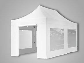 Pavillon 6x3 m, Faltpavillon 6x3 m, Partyzelt, Zelt, Feiern bei Sonne und bei Regen