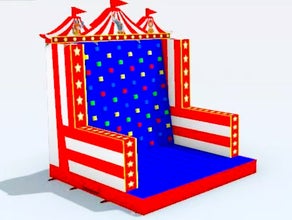Hüpfburg Kletterwand Circus 6 m hoch !