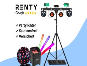 Party Licht-Bar mit Stativ ✓ Reagiert auf Musik & Takt ✓ Optimal für Partys und DJs