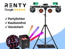 Party Licht-Bar mit Stativ ✓ Reagiert auf Musik & Takt ✓ Optimal für Partys und DJs - Galerie - Bild 1