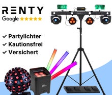 Party Licht-Bar mit Stativ ✓ Reagiert auf Musik & Takt ✓ Optimal für Partys und DJs
