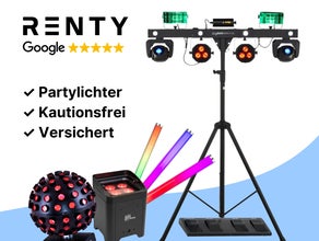 Party Licht-Bar mit Stativ ✓ Reagiert auf Musik & Takt ✓ Optimal für Partys und DJs