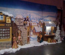 Weihnachtsdorf, Kulisse, Hausfronten, Winterwonderland, Winterdorf, Winter, Weihnachten