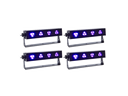 4er Set Schwarzlicht LED ( Blacklight - UV )