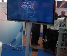 70" Zoll TV, Großleindwand, Public Viewing, 70" Zoll LED TV Messe TV Schulung Beamer
