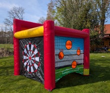 Spielewürfel 4-in-1 | Riesendart, Torwand, Ringe & Basketball
