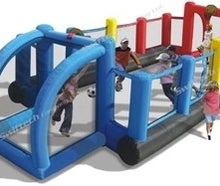 Fußballfeld 8x3,4x1,8m aufblasbar mit Volleyball und Basketballfunktion